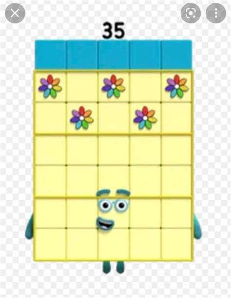 Learning numbers and how to count with colourful personified blocks, each with their own quirks. . Numberblock 35